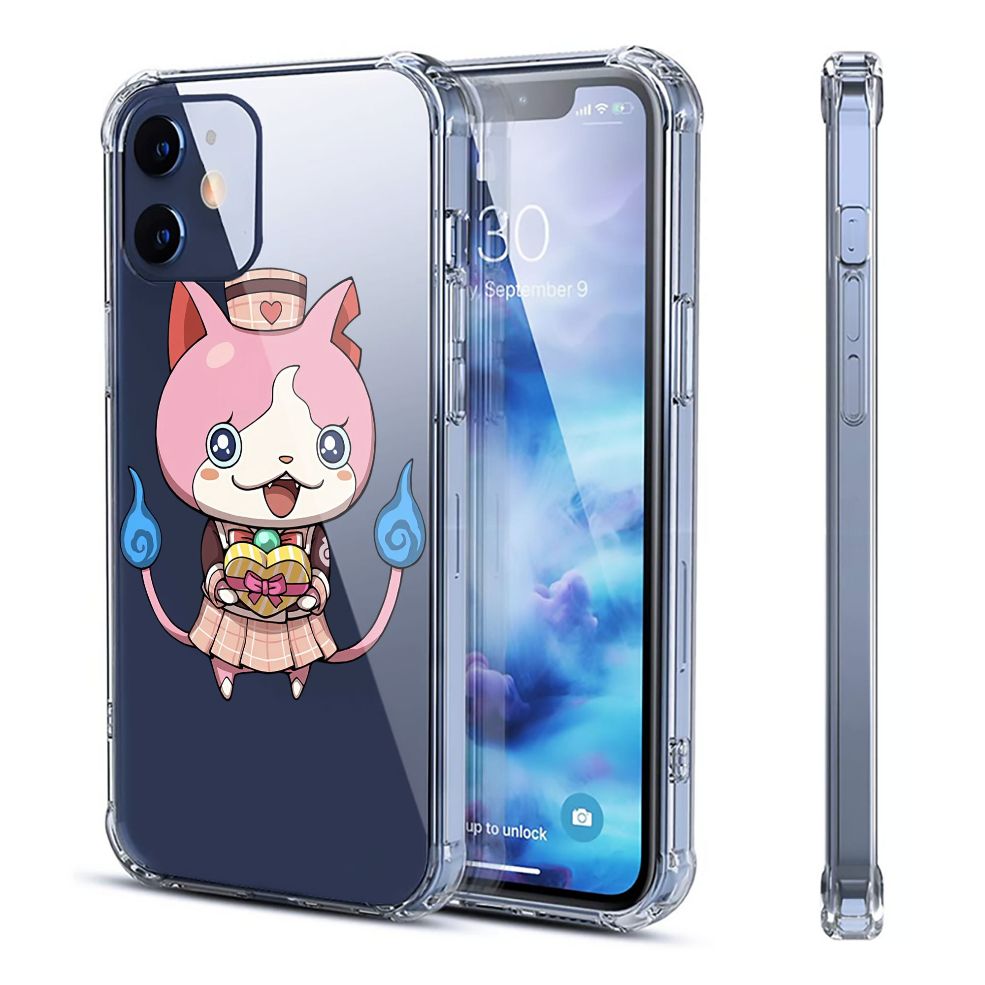 （画像用） 妖怪ウォッチ Yo-kai Watch 【iPhone 12シリーズ対応】透明スマホケース（クリアソフトケース）